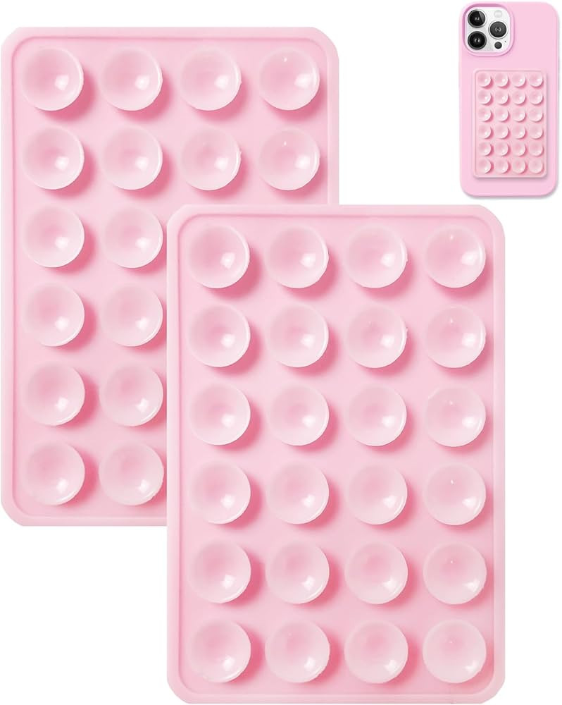 2PCS Silicone Suction Phone Case Mount,Non Slip Suction Cup Phone Mount,Hands-Free Phone Accessor... | Amazon (US)