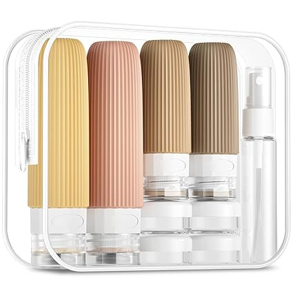 16 Pack Travel Bottles Set, TSA Approved Leak Proof Silicone Squeezable Containers for Toiletries... | Amazon (US)