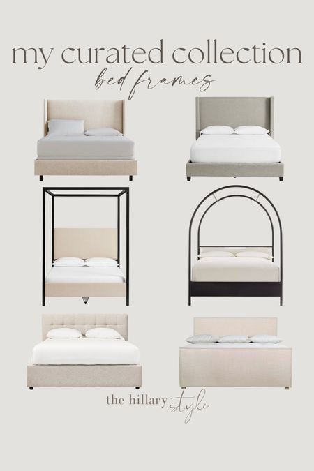 My curated collection of bed frames! 

Pottery barn. Crate and barrel. Cb2. Macys. Amazon. Target. 

#LTKsalealert #LTKstyletip #LTKhome