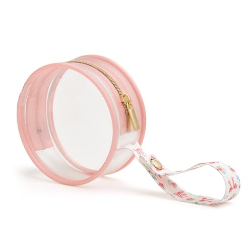 Itzy Ritzy Clear Pacifier Case with Clip Strap, Holds 2 Pacifiers (Bows) | Amazon (US)