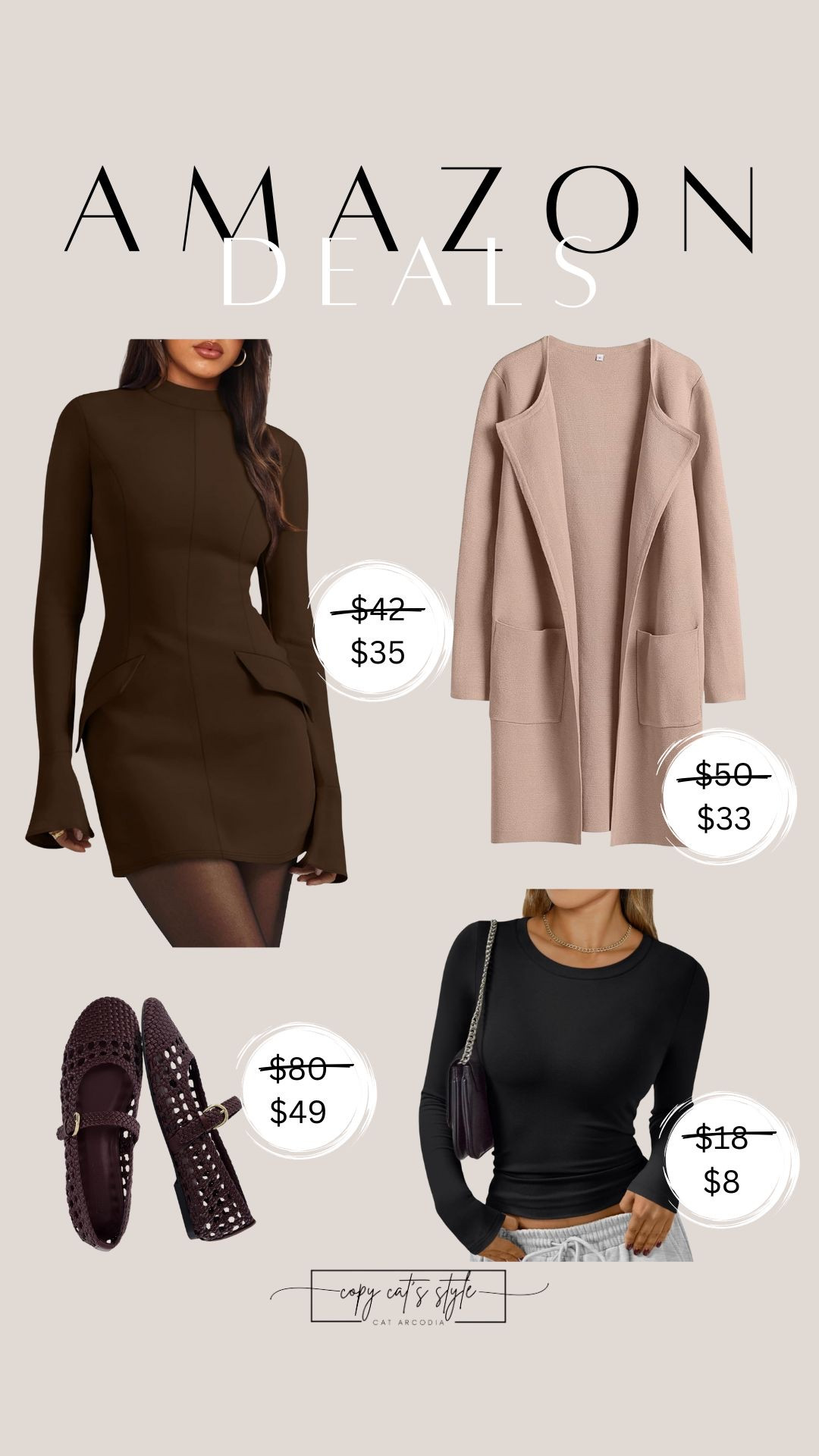 Amazon fashion deals. Amazon dress, coat, ballet mesh flats, basics. 

#LTKSaleAlert #LTKOver40 #LTKFindsUnder50