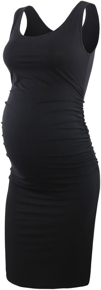 BBHoping Women's Maternity Sleeveless Dresses Maternity Tank Dress Mama Baby Shower Pregnancy Dre... | Amazon (US)