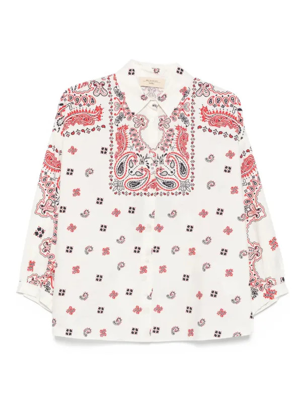 Weekend Max Mara paisley-print Cotton Shirt | Neutrals | FARFETCH | Farfetch Global