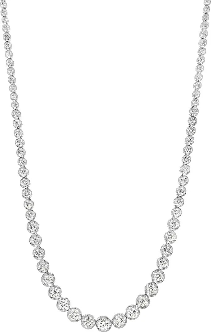 Bony Levy 18K White Gold Diamond Tennis Necklace | Nordstrom | Nordstrom