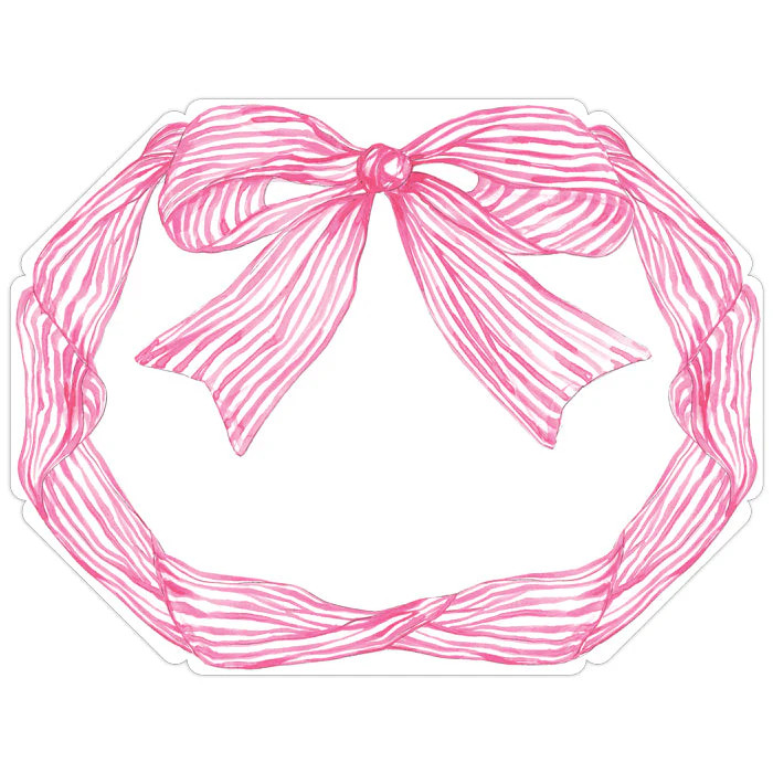 Pink Bow Posh Die-Cut Placemats | Rosanne Beck Collections