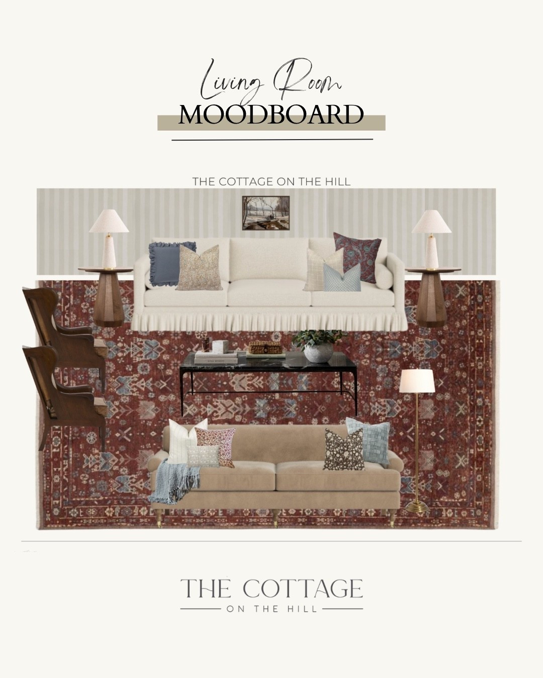 Cottage living room inspiration with winter white accents 

#LTKHome