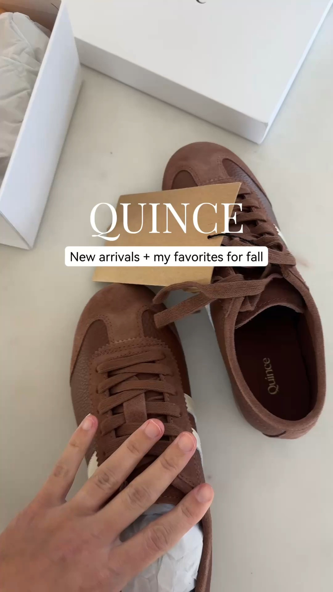 Some of my favorite @Quince pieces for fall - from cashmere and everyday bags to the perfect cognac sneakers. #quincepartner

Cognac sneakers - 5.5 but reordering the 6, runs small
Cashmere sweater xs - runs oversized
Cashmere polo sweater small

#LTKPetite