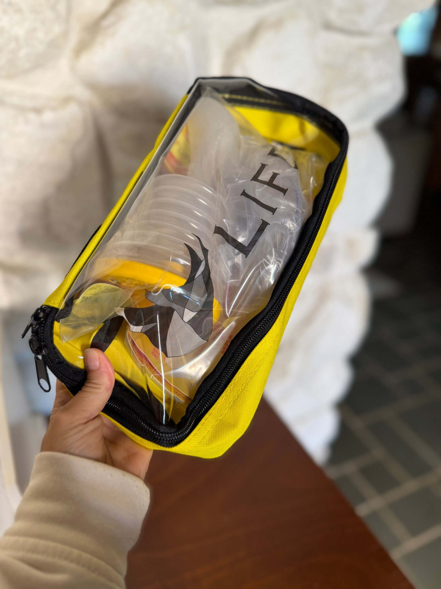 Dechoking device from LifeVac - dislodges things stuck in the mouth of a baby or adult. Pray you’ll never have to use it but it’s always good to be prepared. We keep one in each vehicle, in our kitchen, and in my diaper bag.

#LTKBaby #LTKKids #LTKGiftGuide