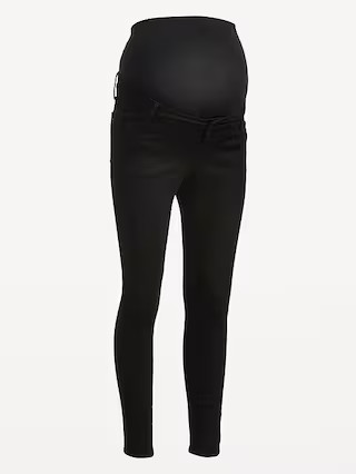 Maternity Premium Full-Panel Rockstar Super-Skinny Jeans | Old Navy (US)