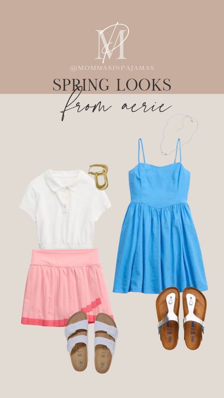 Two super cute feminine looks for this spring from Aerie! Love the crop with the skort & this blue dress is the perfect pop of color for the season. Aerie looks, spring shoes, skort outfit, big bust friendly sundress, big bust friendly crop top

#LTKtravel #LTKstyletip #LTKSeasonal
