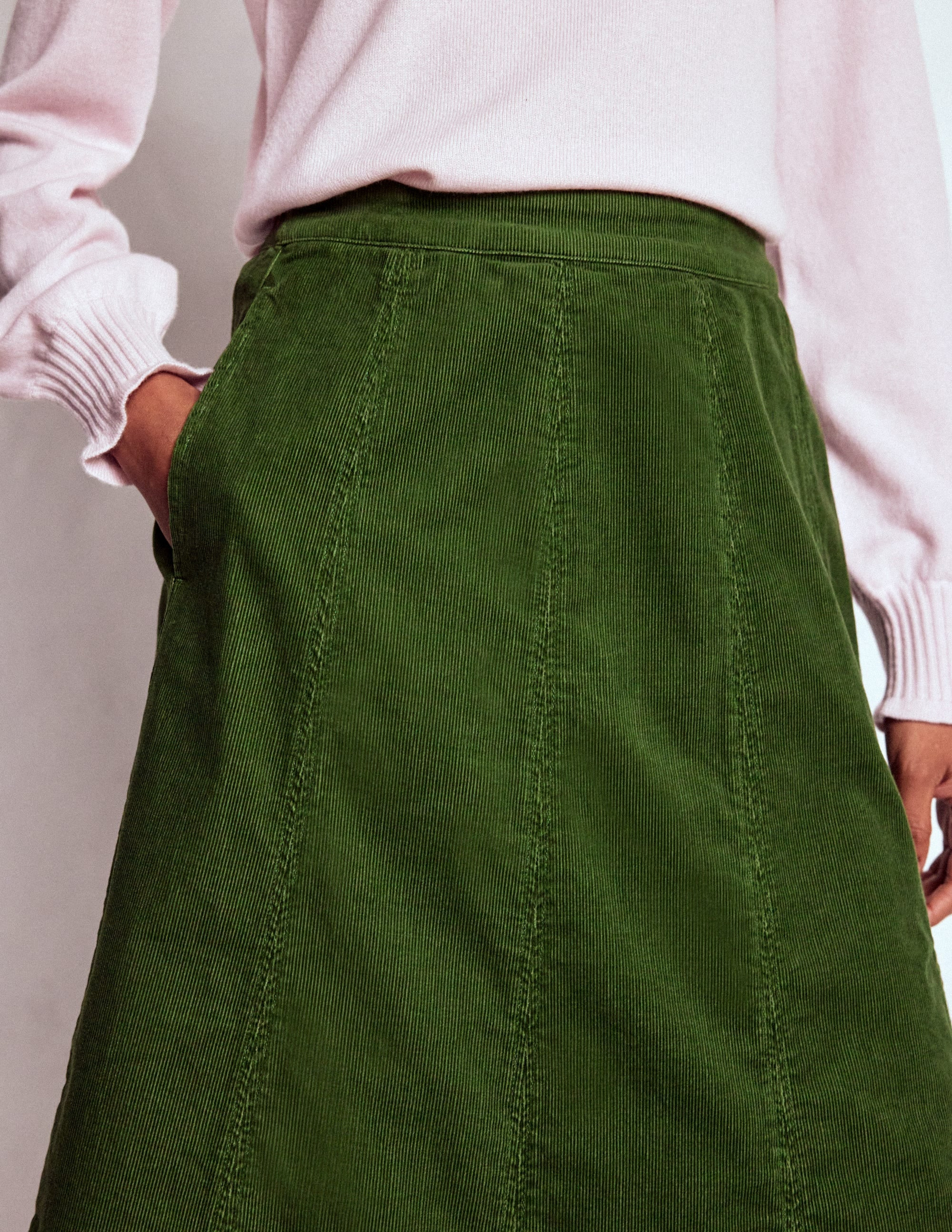 Joy Cord Midi Skirt-Fern | Boden (US)