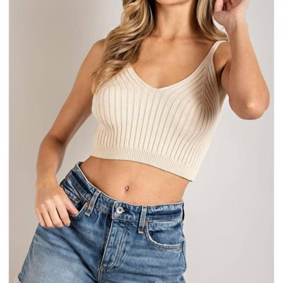 Women's Knit Crop Tank - ee:some L | Target