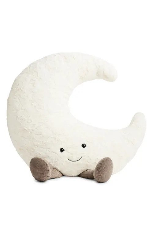Jellycat Amusables Crescent Moon Gigantic Stuffed Animal in White at Nordstrom | Nordstrom