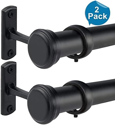 1 Inch Curtain Rods 48 to 86-Inch, Curtain Rods for Windows 48 to 84, Hanging Curtain Rod&Wall Mount | Amazon (US)