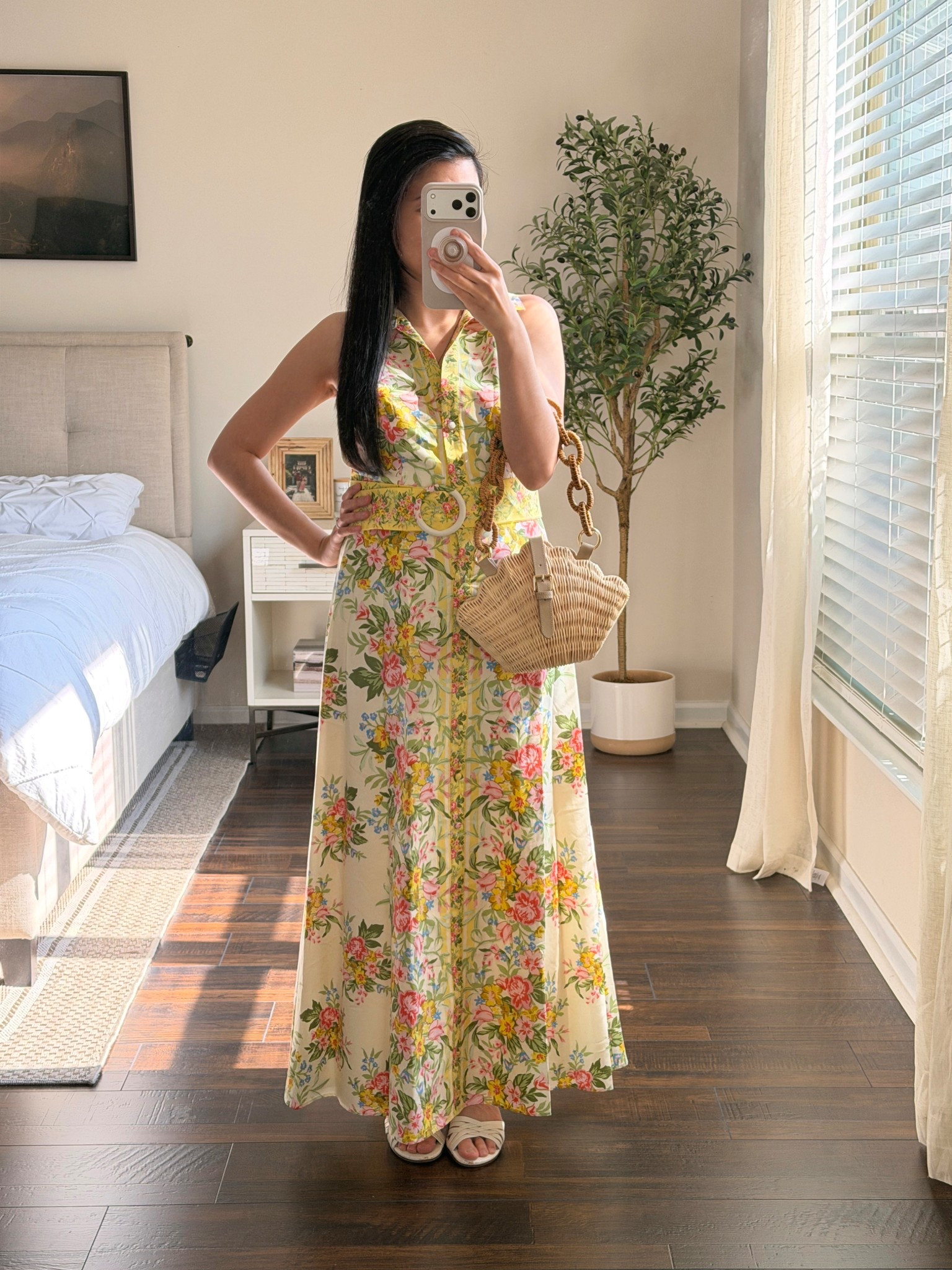 In love with this bright yellow floral maxi dress! 💛 The Adrianna Papell Printed Cotton Maxi is such a beautiful, elegant piece with its halter neckline and pretty silhouette. 🌼The colorful floral print makes it perfect for summer vacations, resort wear, or a Mother’s Day brunch. ☺️ Such a fun, feminine dress and petite friendly too. Linked it here! ☀️ #SummerDress #ResortWear #FloralDress

#LTKootd #LTKMothersDay #LTKPetite