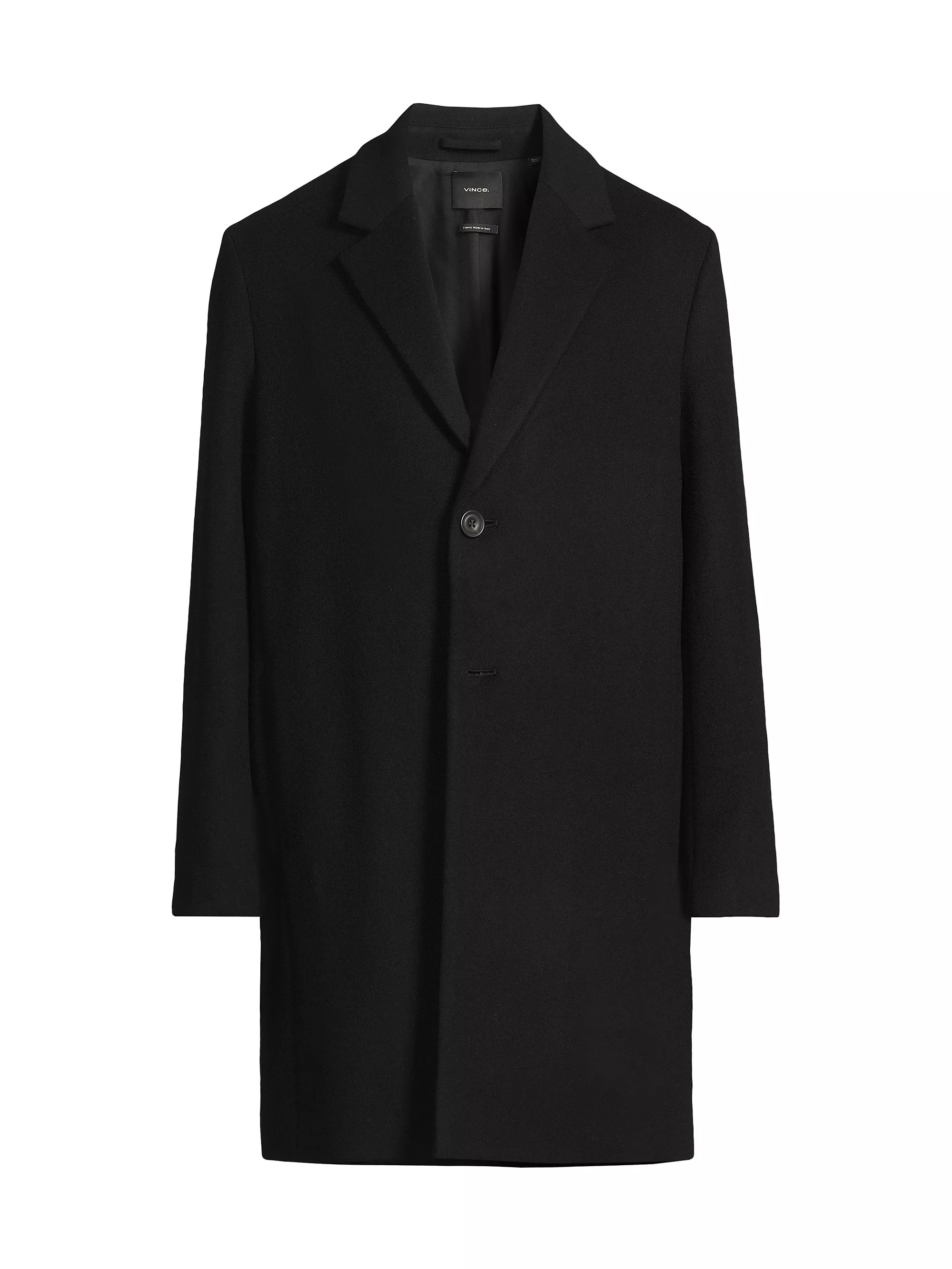 Shop Vince Notch Lapel Wool-Blend Coat | Saks Fifth Avenue | Saks Fifth Avenue