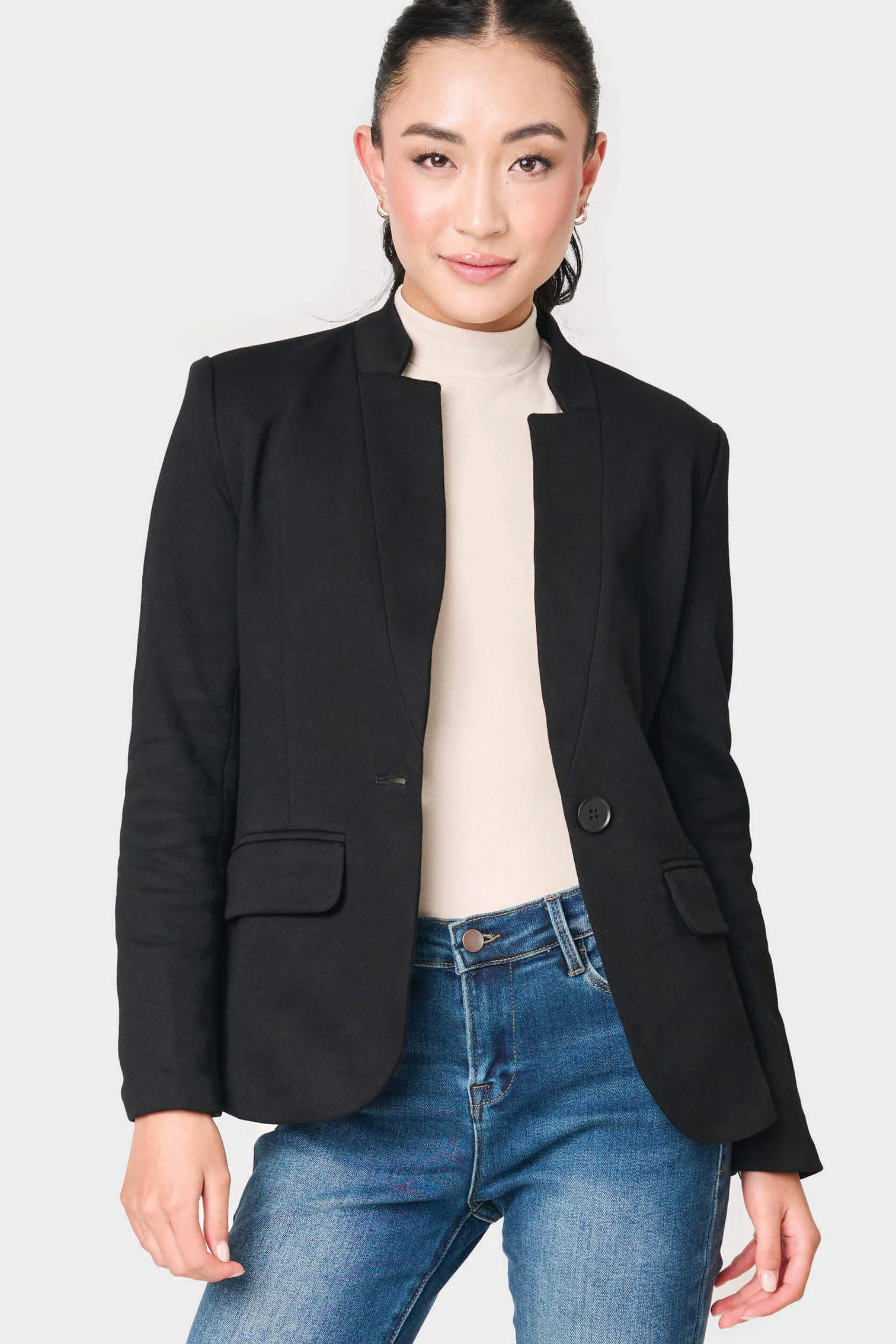Notch Collar Blazer | Gibson