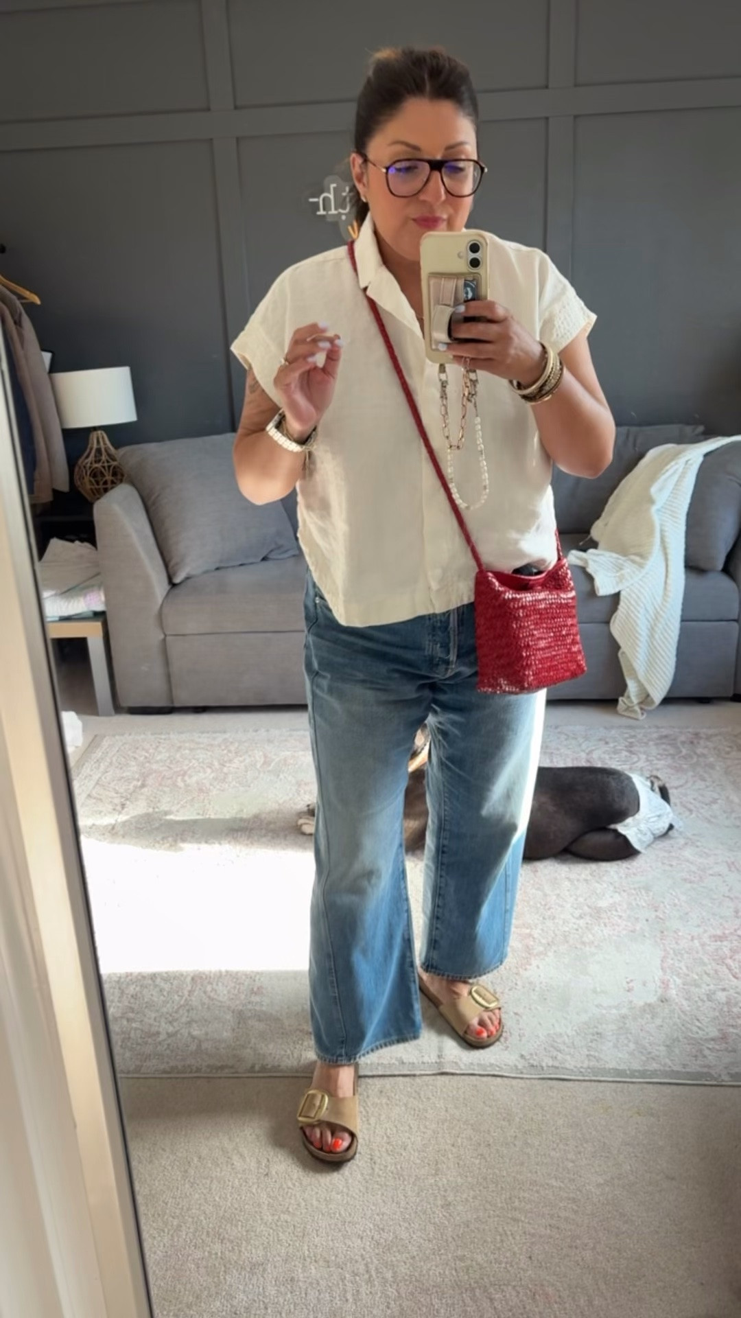 Today’s ootd
Madewell top - XL
Madewell jeans - 32
Madewell bag
Birkenstock sandals
@Madewell

#LTKOver40 #LTKMidsize #LTKSaleAlert
