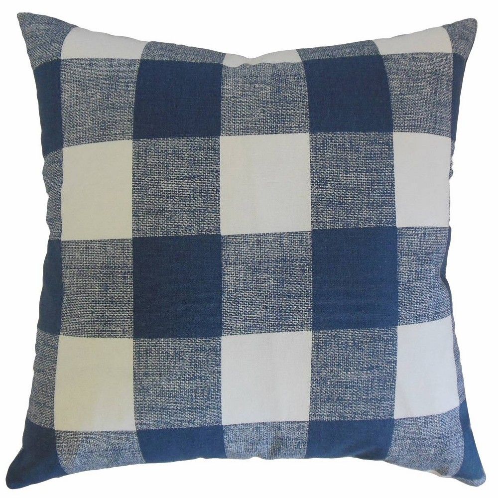 Plaid Square Throw Pillow Blue - Pillow Collection, Adult Unisex | Target