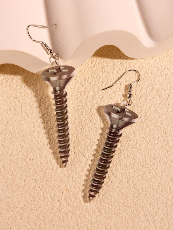 Screw Design Drop Earrings | SHEIN
