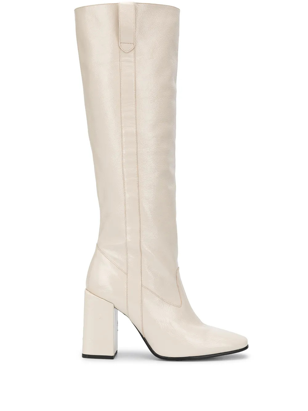 block-heel knee-high boots | Farfetch (US)