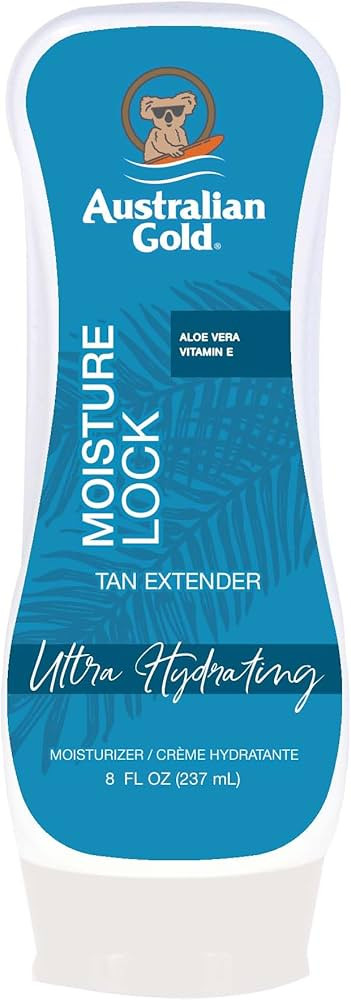 Australian Gold Moisture Lock Tan Extender Moisturizing Lotion, 8 Ounce | Nourish Skin and Lock i... | Amazon (US)