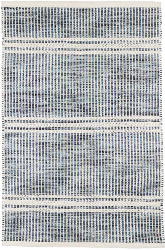 Malta Blue Woven Wool Rug | Dash &amp; Albert | Annie Selke