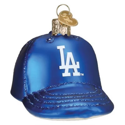 Old World Christmas Blown Glass Ornament for Christmas Tree, Los Angeles Dodgers Baseball Cap | Target