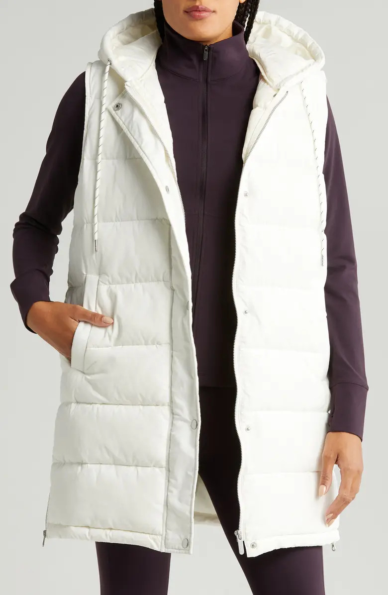 Long Hooded Puffer Vest | Nordstrom