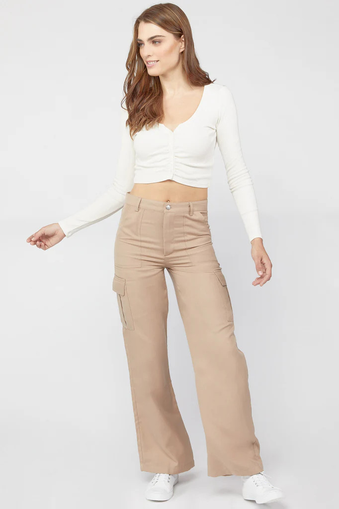 Twill Wide-Leg Cargo Pants
– Forever 21 | Forever 21 CA
