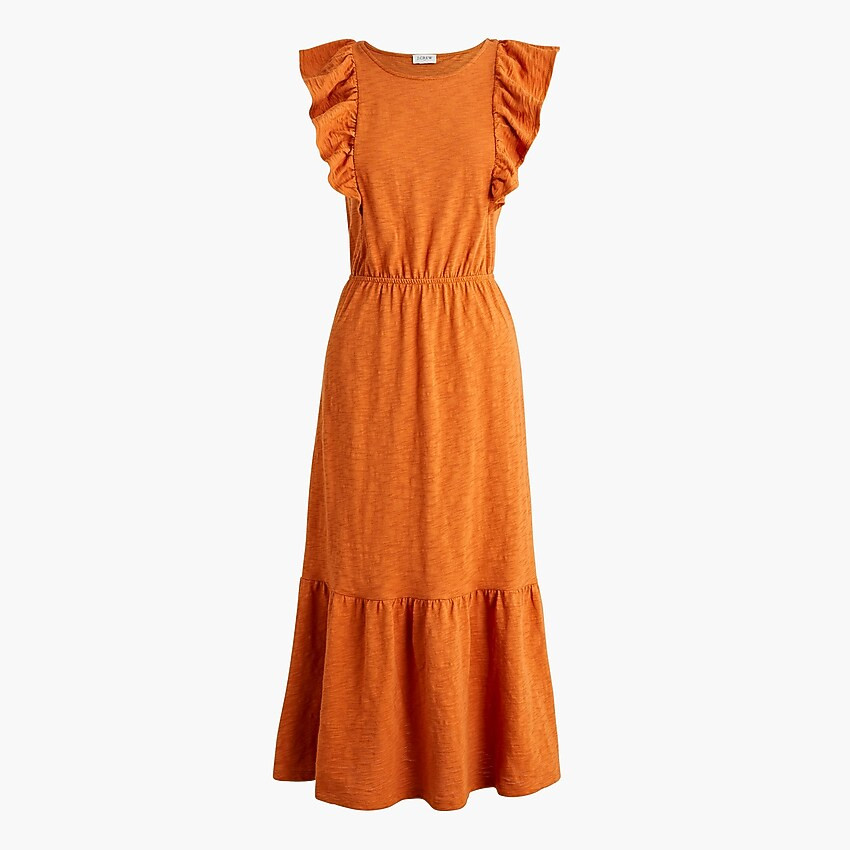 Flutter-sleeve midi dress | J.Crew Factory