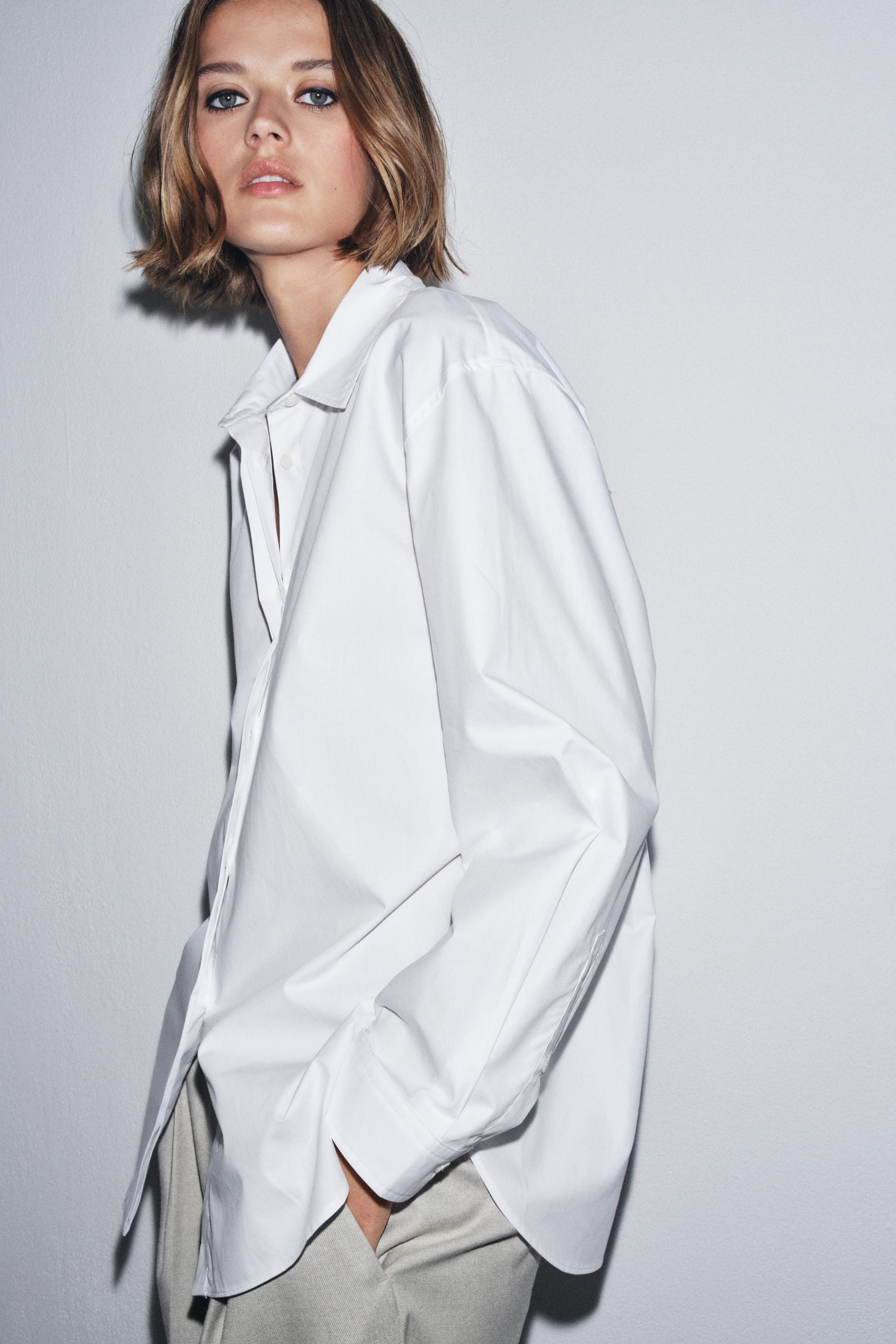 ZW COLLECTION POPLIN SHIRT | Zara US