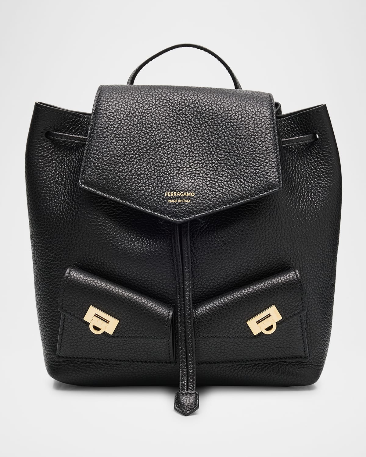 Grain Leather Backpack | Neiman Marcus