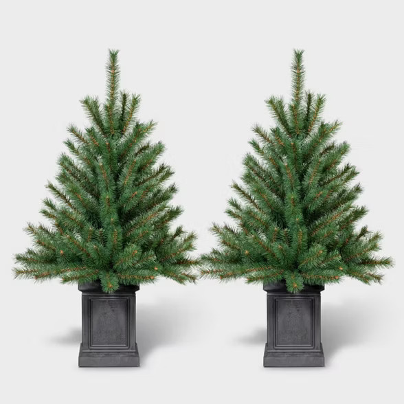 2pk 3ft Unlit Potted Douglas Fir Artificial Tree - Wondershop™ | Target