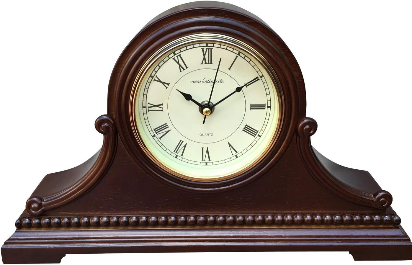 Vmarketingsite Mantel Clocks, Battery Operated, Silent Wood Mantle Clock with Westminster Chimes ... | Amazon (US)