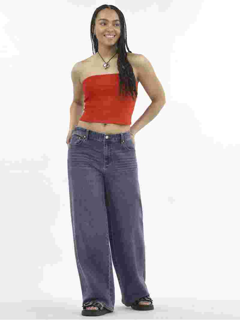 No Boundaries Cropped Tube Top, Women's | Walmart (US)