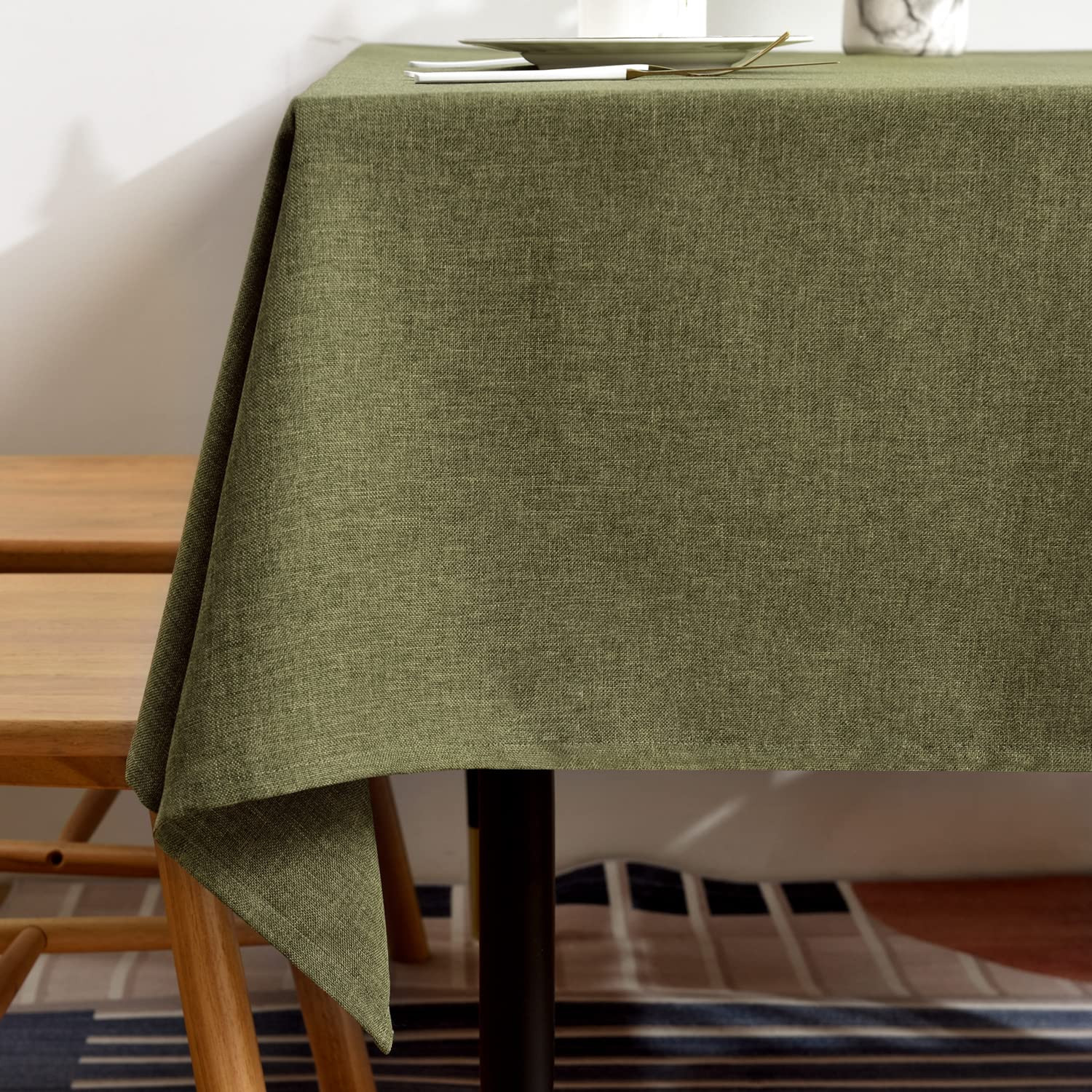 BALCONY & FALCON Table Cloth for 6 Foot Rectangle Tables – Waterproof, Wrinkle-Free Farmhouse T... | Amazon (US)