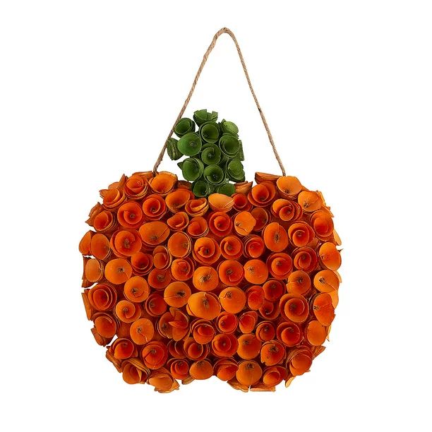 Pumpkin-Shaped Wreath, Home Decor, Fall, 1 Pieces | Walmart (US)