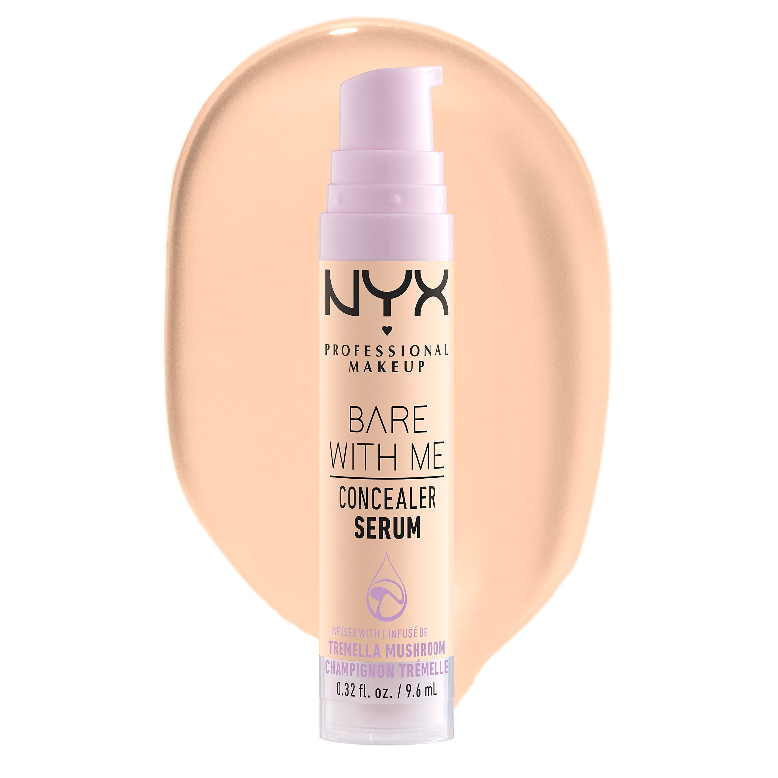 NYX PROFESSIONAL MAKEUP Bare With Me Concealer Serum, Concealer Makeup For Up To 24Hr Hydration -... | Amazon (US)