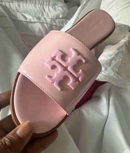 It’s Tory Burch semi Annual sale!!! I’m excited to share these beauties. Perfect for Summer!!  These pink patent slides are so classy comfy and chic! 

#LTKShoeCrush #LTKOver40 #LTKTravel