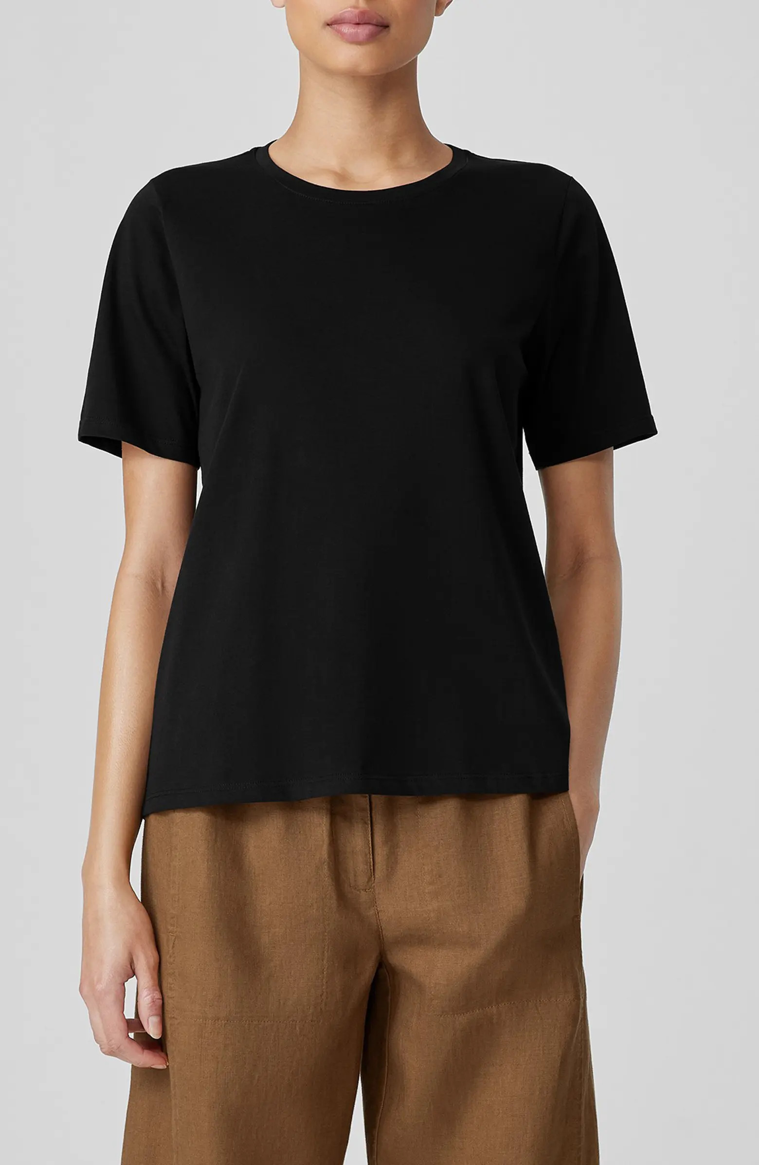 Eileen Fisher Crewneck Organic Cotton T-Shirt | Nordstrom | Nordstrom
