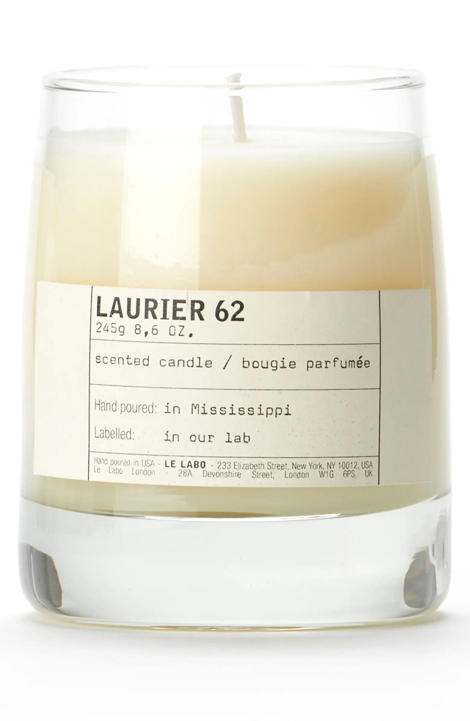 Le Labo Laurier 62 Classic Candle | Nordstrom | Nordstrom