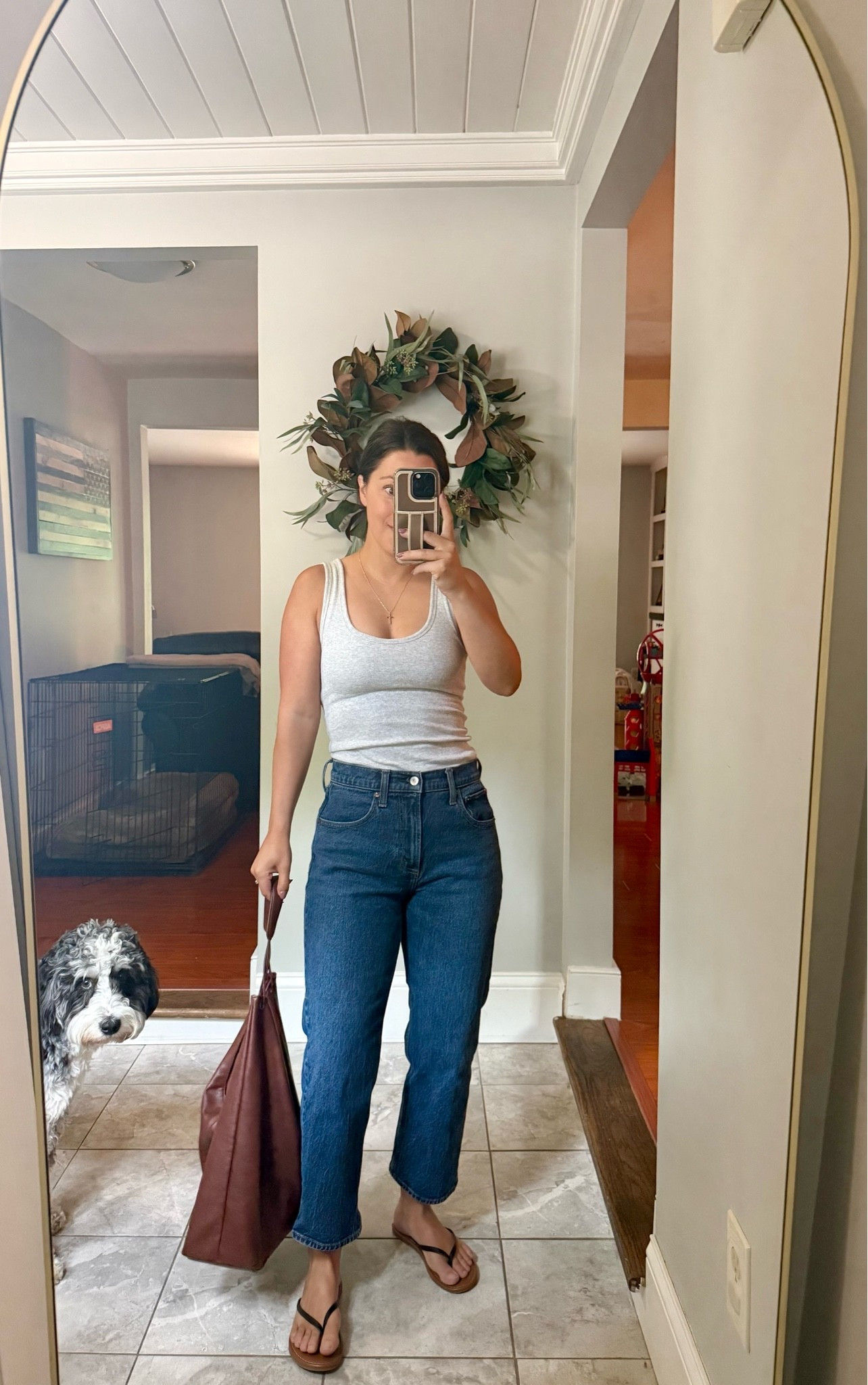 These bra free tanks are one of my summer essentials! Wearing size xs tank, 26 short jeans. For reference I am: 5ft, 115lbs.

#LTKPetite #LTKSeasonal #LTKSaleAlert