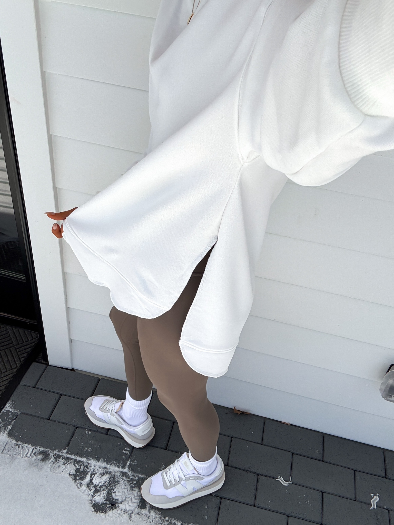 Wearing a medium pullover (I sized up for an even more oversize fit) and xsmall leggings. 

#LTKActive #LTKSaleAlert #LTKfitnessgoals