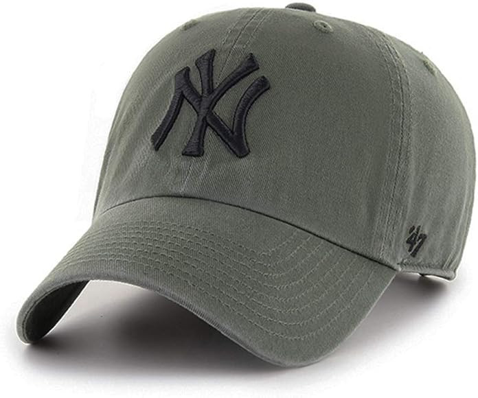 '47 New York Yankees Clean Up Hat Cap Moss Green/Black | Amazon (US)