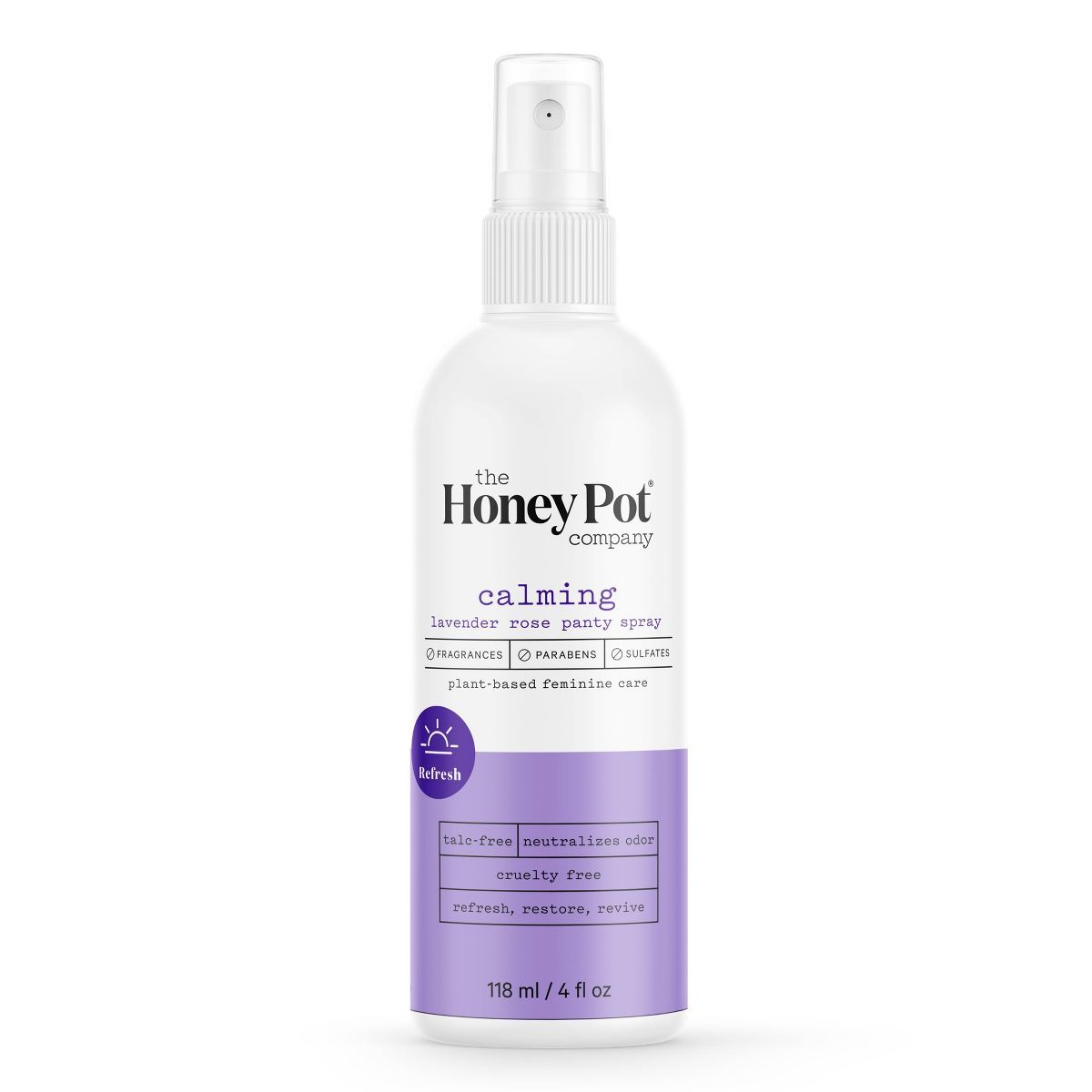 The Honey Pot Company, Refreshing Lavender Rose Panty and Body Plant-Derived Deodorant Spray - 4 ... | Target