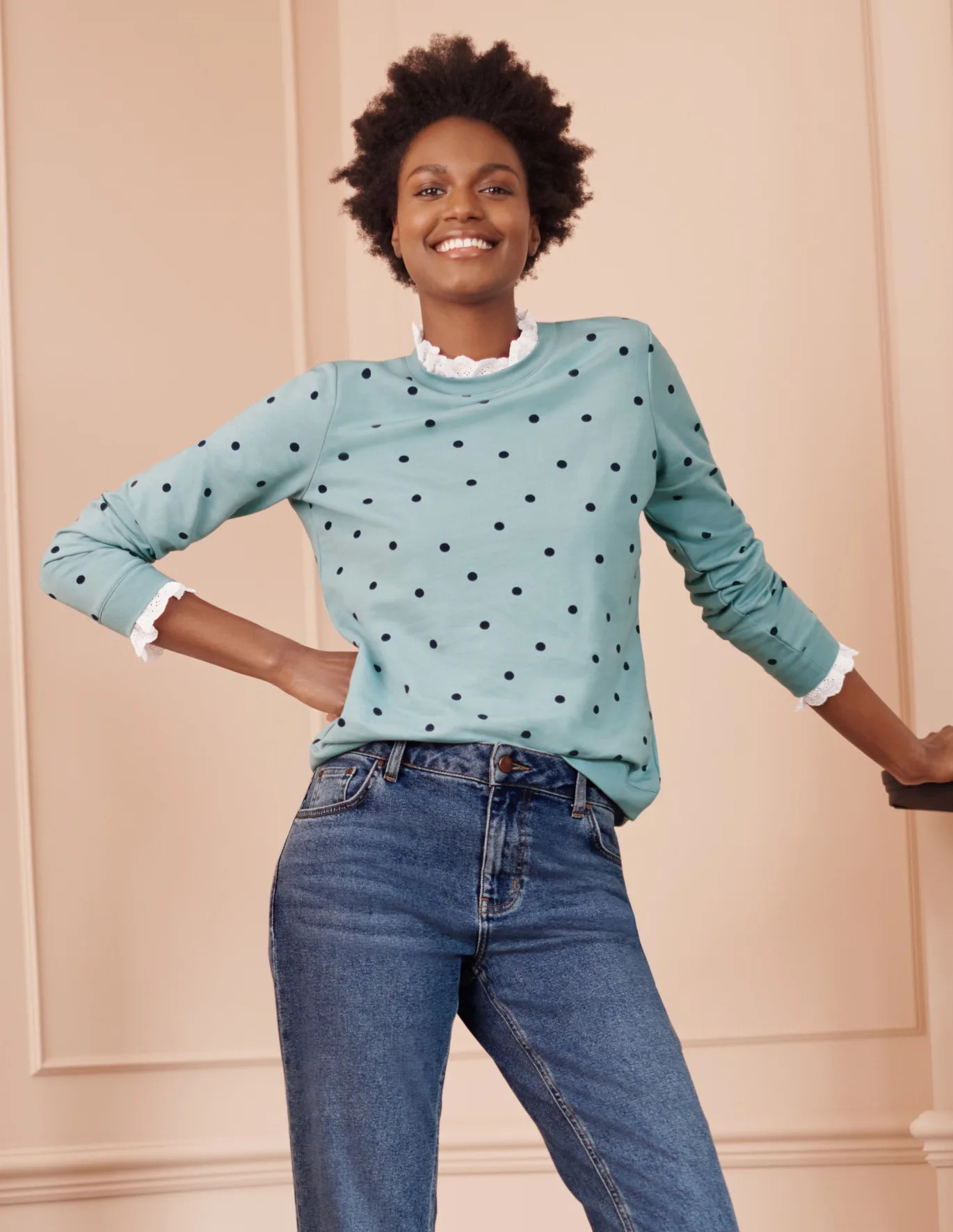 Holly Jersey Sweatshirt | Boden (US)