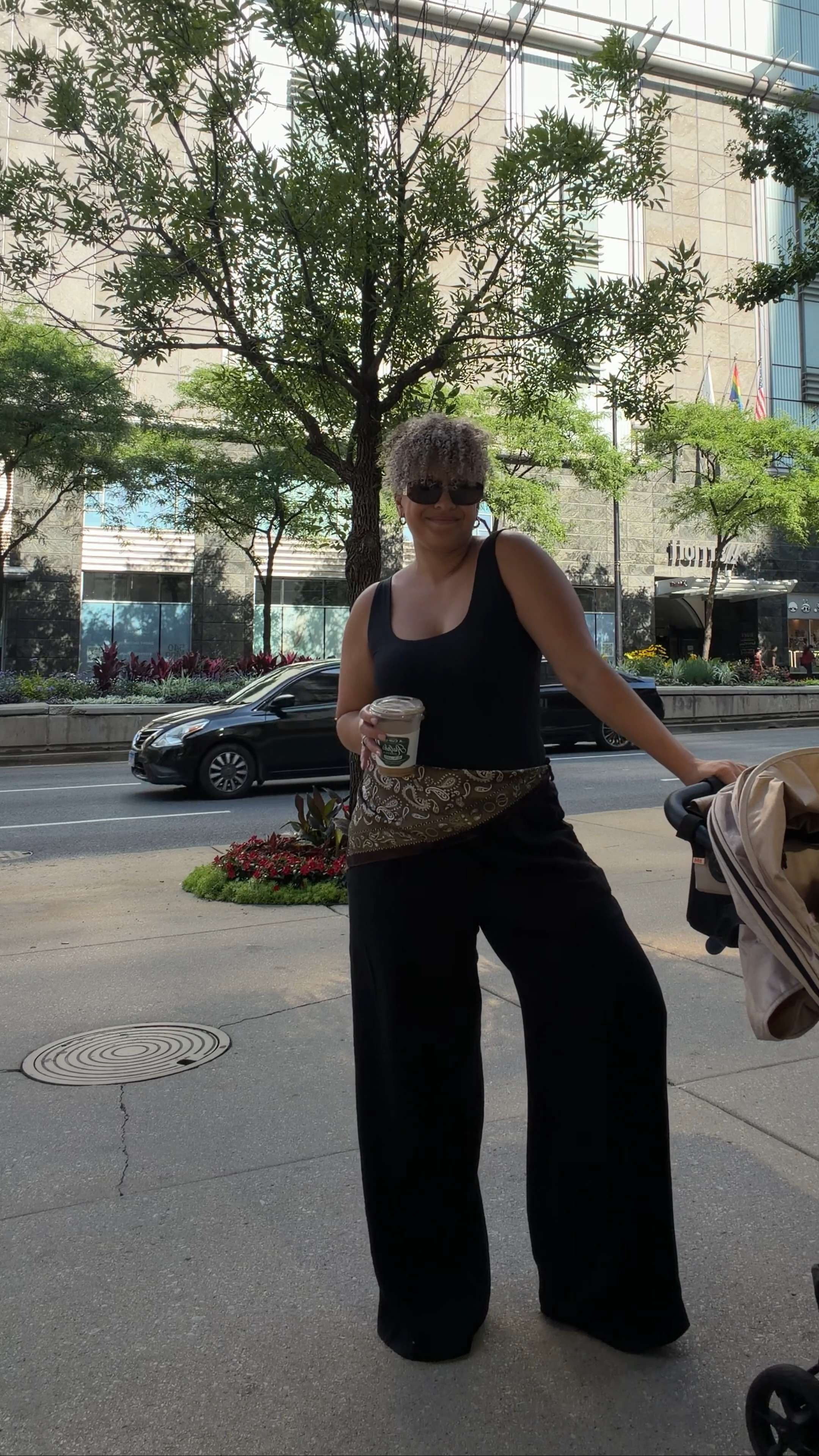 summer outfit idea, midsize style, casual mom style 

 