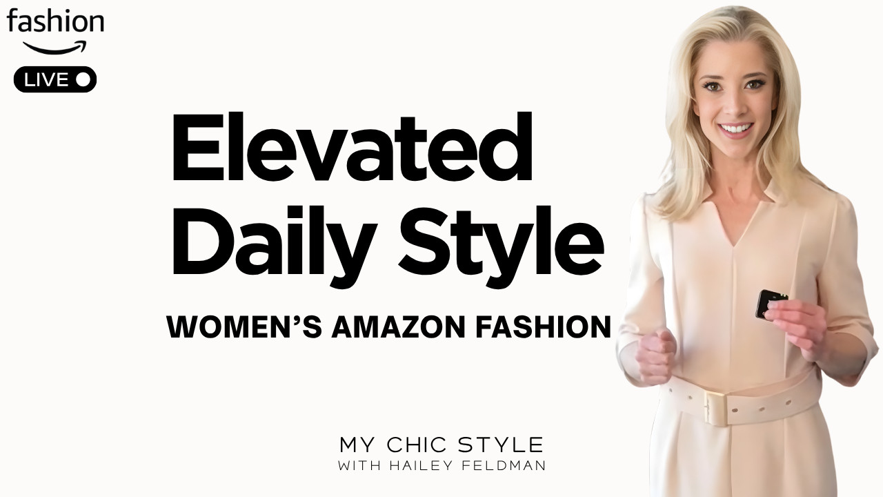 Hi! Welcome back to My Chic Style! I'm Hailey, your trusted guide to discovering the best classic chic products online. Is your daily wardrobe feeling a bit "fast fashion"? It’s time to upgrade to Elevated Basics. Today on My Chic Style, we’re focusing on intentional styling for your everyday life. From sculptural knitwear to the perfect pair of stovepipe jeans, I’m showing you how to turn basic Amazon pieces into a sophisticated daily uniform.

📅 Thursday, April 23, 2026 @ 12:15 PM
🛒 CLICK TO SHOP & WATCH LIVE: https://www.amazon.com/live/broadcast/d97d0370-60c2-4b49-9a95-b0518ecd40b4

✨ SHOW OVERVIEW
In this live styling and shopping show, shoppers will learn how to:
1. Modern Heritage: How to mix texture (tweed, poplin, and knits) for a curated look.

2. The "Amazon to Atelier" method: Tweak your budget finds to look custom-tailored.

3. Must-have accessories to elevate a simple white tee and trousers.

The 2026 trend is all about Tactile Quality and Soft Utility. Join me live as we shop the best Spring 2026 budget finds that offer a high-end feel with real-world comfort.

Meet Your Stylist: Hailey brings a rare, first-hand perspective to the world of elevated style. Raised in the heart of Oyster Bay, New York—the historic "WASPY" inspiration behind The Great Gatsby—she grew up immersed in the roots of classic American elegance. Her eye for detail was further refined during nearly a decade on Manhattan’s Upper East Side, followed by another 10 years in Palm Beach, Florida. This unique background allows Hailey to bridge the gap between East Coast sophistication and tropical luxury, giving her an unmatched eye for the subtle styling adjustments that make any outfit look truly designer.

🎥 Subscribe for shopping tips, styling advice, & the best products to buy online! 

#LTKgrwm #LTKdayinmylife #LTKPetite