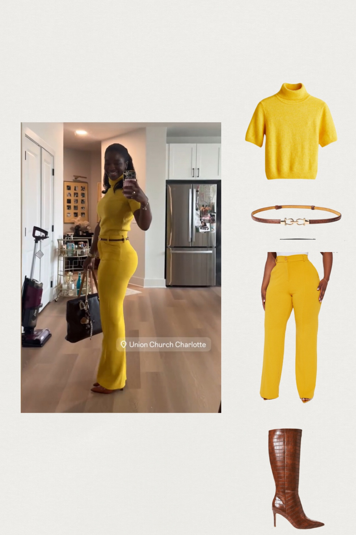 Church Fit 💛 with dupes for the pants!

#LTKStyleTip #LTKSeasonal #LTKBeauty